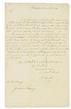 ARNOLD, BENEDICT. Letter Signed, B Arnold, as Major General in the Continental Army, to Delaware Governor Caesar Rodney,